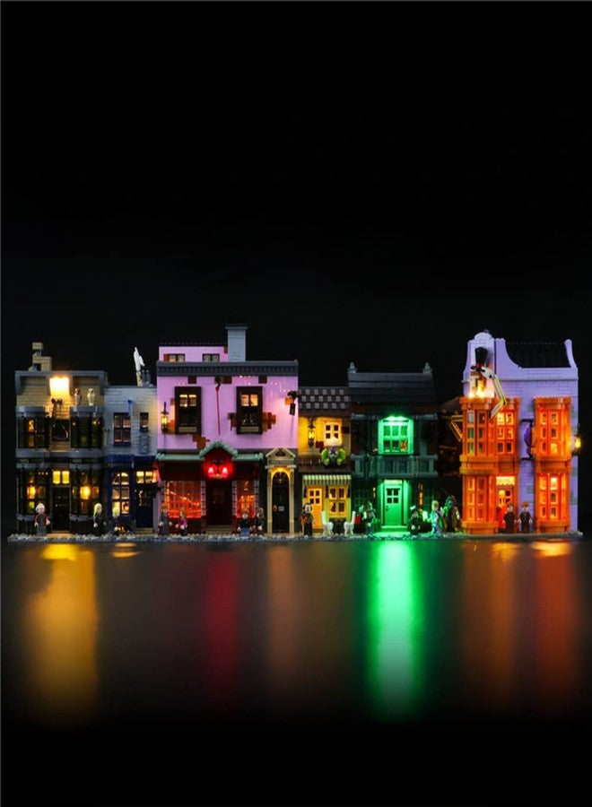 GEAMENT طقم إضاءة LED من GEAMENT متوافق مع زقاق دياجون من ليغو - طقم إضاءة لنموذج البناء 75978 (مجموعة النموذج غير متضمنة) - Image 1